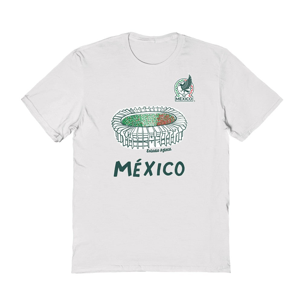 Mexico National Team Vive La Fete Women's Stadium Style T-Shirt - White sale