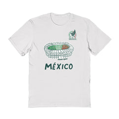 Mexico National Team Vive La Fete Women's Stadium Style T-Shirt - White sale