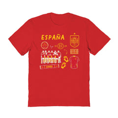 Spain National Team Vive La Fete Women's Impressions Icons T-Shirt - Red cheap