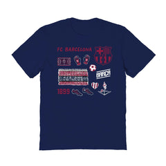 Barcelona Vive La Fete Women's Impressions Icons T-Shirt - Navy online