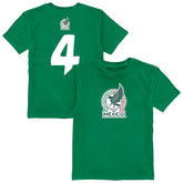 Edson Álvarez Mexico National Team Vive La Fete Youth Player Name & Number Color Badge T-Shirt - Green cheap