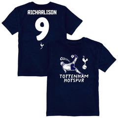 Richarlison Tottenham Hotspur Vive La Fete Youth Player Name & Number Chilena Style T-Shirt - Navy for sale