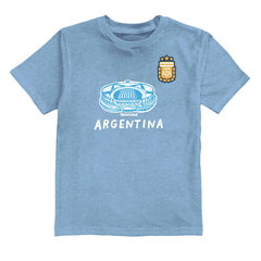 Lionel Messi Argentina National Team Vive La Fete Youth Player Name & Number Stadium Style T-Shirt - Light Blue for sale
