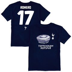 Cristian Romero Tottenham Hotspur Vive La Fete Youth Player Name & Number Stadium Style T-Shirt - Navy online