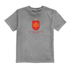 Spain National Team Vive La Fete Youth Color Badge T-Shirt - Gray online