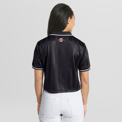 San Francisco Giants WEAR by Erin Andrews Women's Cropped Polo - Black