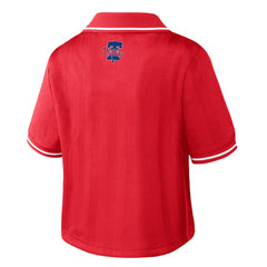 Philadelphia Phillies WEAR by Erin Andrews Women's Cropped Polo - Red