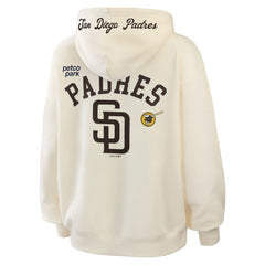 San Diego Padres WEAR by Erin Andrews Women's Full-Zip Hoodie - Cream
