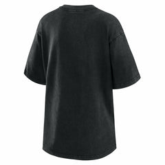 Cleveland Guardians WEAR by Erin Andrews Women's Oversized Boyfriend T-Shirt - Black