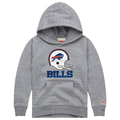 Buffalo Bills Homage Youth Big Helmet Tri-Blend Hoodie - Gray for sale
