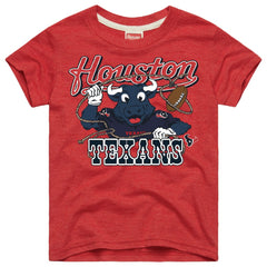 Houston Texans Homage Youth Toro Lasso Tri-Blend T-Shirt - Red on sale