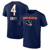 D'Andre Swift Chicago Bears Team Wordmark T-Shirt - Navy discount