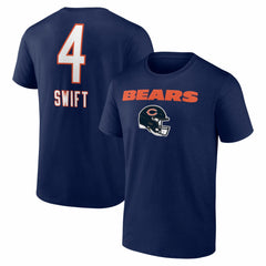 D'Andre Swift Chicago Bears Team Wordmark T-Shirt - Navy discount