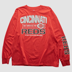 Cincinnati Reds Genuine Merchandise 2000s Long Sleeve T-shirt - Red Vintage