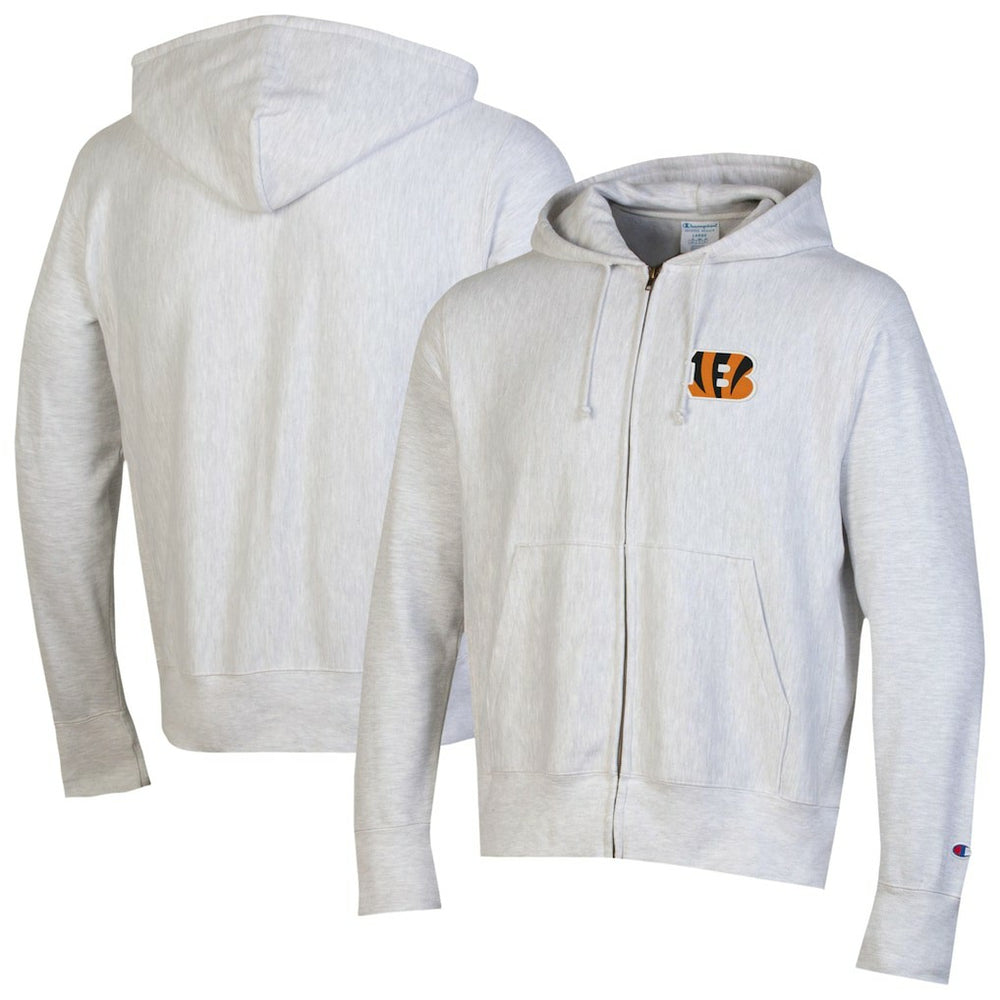 Cincinnati Bengals Champion Reverse Weave Full-Zip Hoodie - Gray for sale