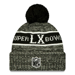 New England Patriots New Era Super Bowl LX Cuffed Knit Hat with Pom - Black online