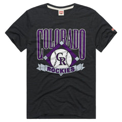 Colorado Rockies Homage Tri-Blend Hyperlocal T-Shirt - Charcoal