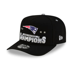 New England Patriots New Era 2025 AFC Champions Locker Room Trophy Collection A-Frame 9FIFTY Snapback Hat - Black online