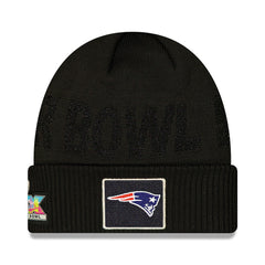 New England Patriots New Era Super Bowl LX Opening Night Cuffed Knit Hat - Black online