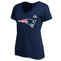 Drake Maye New England Patriots Women's Super Bowl LX Patch Plus Size Name & Number V-Neck T-Shirt - Navy cheap