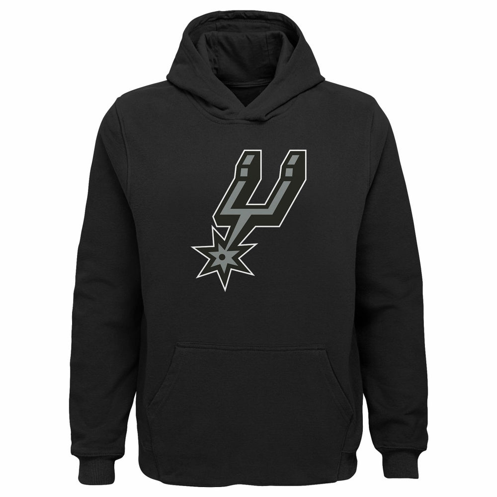 San Antonio Spurs Outerstuff Youth Primary Logo Pullover Hoodie - Black cheap