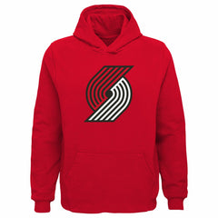Portland Trail Blazers Outerstuff Youth Primary Logo Pullover Hoodie - Red discount