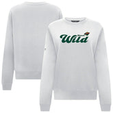 Minnesota Wild Levelwear Women's Yvette Big Script Tri-Blend Sweatshirt White