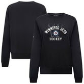 Winnipeg Jets Levelwear Women's Yvette Limelight Big Letter Sweatshirt Black