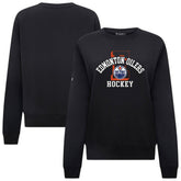 Edmonton Oilers Levelwear Women's Yvette Limelight Big Letter Sweatshirt Black