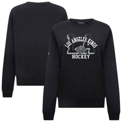 Los Angeles Kings Levelwear Women's Yvette Limelight Big Letter Sweatshirt Black