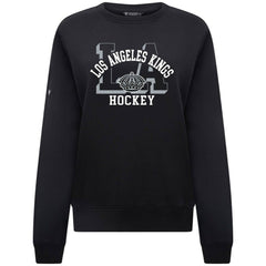 Los Angeles Kings Levelwear Women's Yvette Limelight Big Letter Sweatshirt Black
