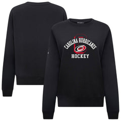 Carolina Hurricanes Levelwear Women's Yvette Limelight Big Letter Sweatshirt Black