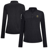 Vegas Golden Knights Levelwear Women's Spike Raglan Quarter-Zip Top Black