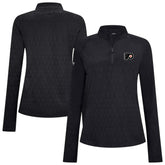 Philadelphia Flyers Levelwear Women's Spike Raglan Quarter-Zip Top Black