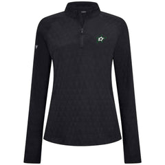 Dallas Stars Levelwear Women's Spike Raglan Quarter-Zip Top Black