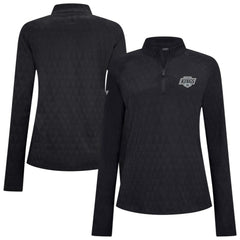 Los Angeles Kings Levelwear Women's Spike Raglan Quarter-Zip Top Black