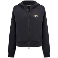 Nashville Predators Levelwear Women's Judd Raglan Full-Zip Hoodie Black