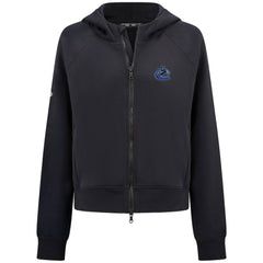 Vancouver Canucks Levelwear Women's Judd Raglan Full-Zip Hoodie Black