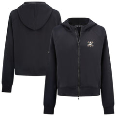 Anaheim Ducks Levelwear Women's Judd Raglan Full-Zip Hoodie Black