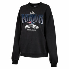New England Patriots WEAR by Erin Andrews Women's Super Bowl LX Fleece Sweatshirt - Black for sale