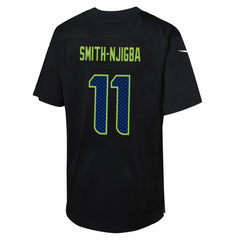 Jaxon Smith-Njigba Seattle Seahawks Youth Super Bowl LX Patch Carbon Fashion Game Jersey - Black | Nike discount