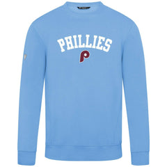 Philadelphia Phillies Levelwear Zane Felt Arch Pullover Sweatshirt - Light Blue