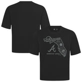 Atlanta Braves Levelwear Sunrise Luxe Signature Knit T-Shirt - Black