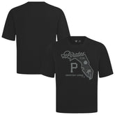 Pittsburgh Pirates Levelwear Sunrise Luxe Signature Knit T-Shirt - Black