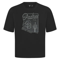 San Diego Padres Levelwear Sunrise Luxe Signature Knit T-Shirt - Black