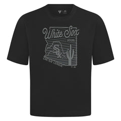 Chicago White Sox Levelwear Sunrise Luxe Signature Knit T-Shirt - Black