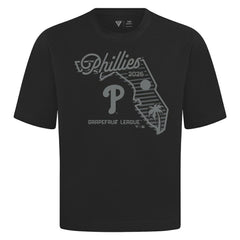 Philadelphia Phillies Levelwear Sunrise Luxe Signature Knit T-Shirt - Black