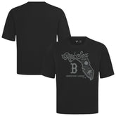 Boston Red Sox Levelwear Sunrise Luxe Signature Knit T-Shirt - Black