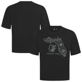 Baltimore Orioles Levelwear Sunrise Luxe Signature Knit T-Shirt - Black