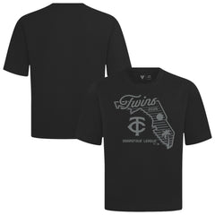 Minnesota Twins Levelwear Sunrise Luxe Signature Knit T-Shirt - Black